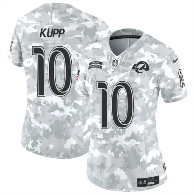 Womens Los Angeles Rams #10 Cooper Kupp 2024 F.U.S.E Arctic Camo Salute To Service Limited Stitched Jersey Dzhi